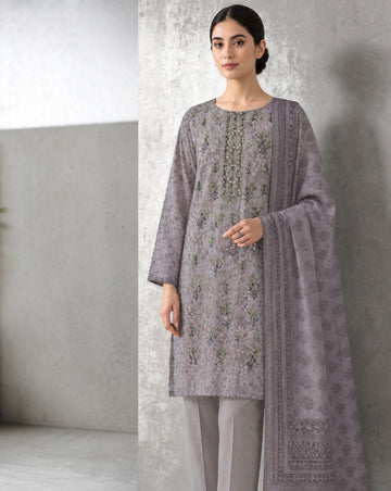 3-Piece Lawn Suit With Lawn Dupatta MH-29064-B