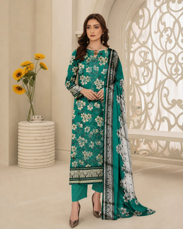 3-Piece Lawn Suit With Lawn Dupatta MH-28969-B