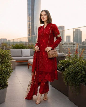 3-Piece Lawn Suit With Lawn Dupatta MH-75042-A