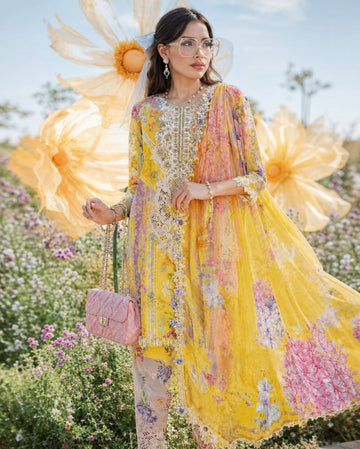 3-Piece Lawn Suit With Lawn Dupatta MH-28888-B