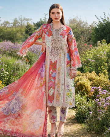 3-Piece Lawn Suit With Lawn Dupatta MH-28888-A