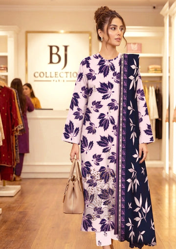 3-Piece Lawn Suit With Chiffon Dupatta MH-75259-A