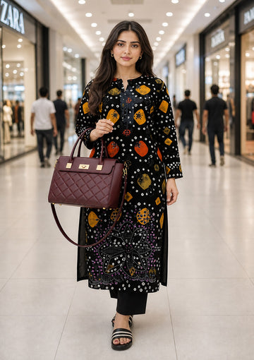 3-Piece Lawn Suit With Chiffon Dupatta MH-75123-A