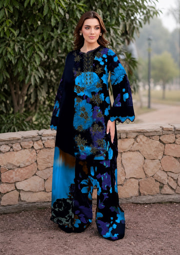 3-Piece Lawn Suit With Chiffon Dupatta MH-75005-B