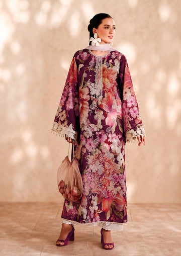3-Piece Lawn Suit With Chiffon Dupatta MH-75339-A