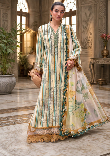 3-Piece Lawn Suit With Chiffon Dupatta MH-75334-A