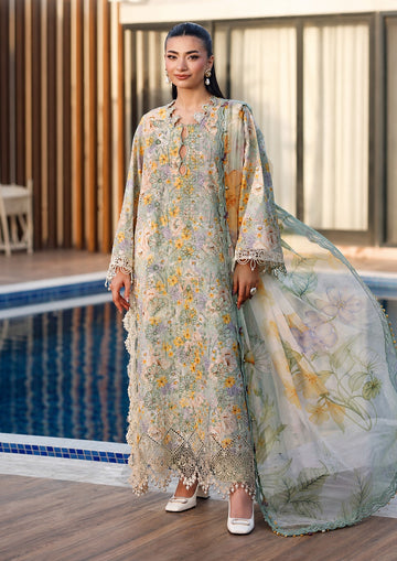 3-Piece Lawn Suit With Chiffon Dupatta MH-75338-A