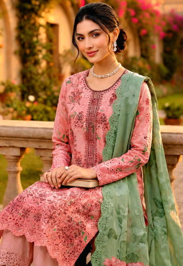 3-Piece Linen Suit With Linen Dupatta