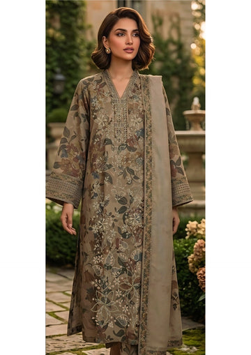 3-Piece Linen Suit With Linen Dupatta MH-29071-A
