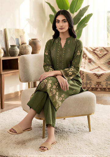 3-Piece Linen Suit With Linen Dupatta MH-29063-B