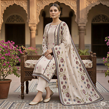 3-Piece Linen Suit With Linen Dupatta MH-29051-A
