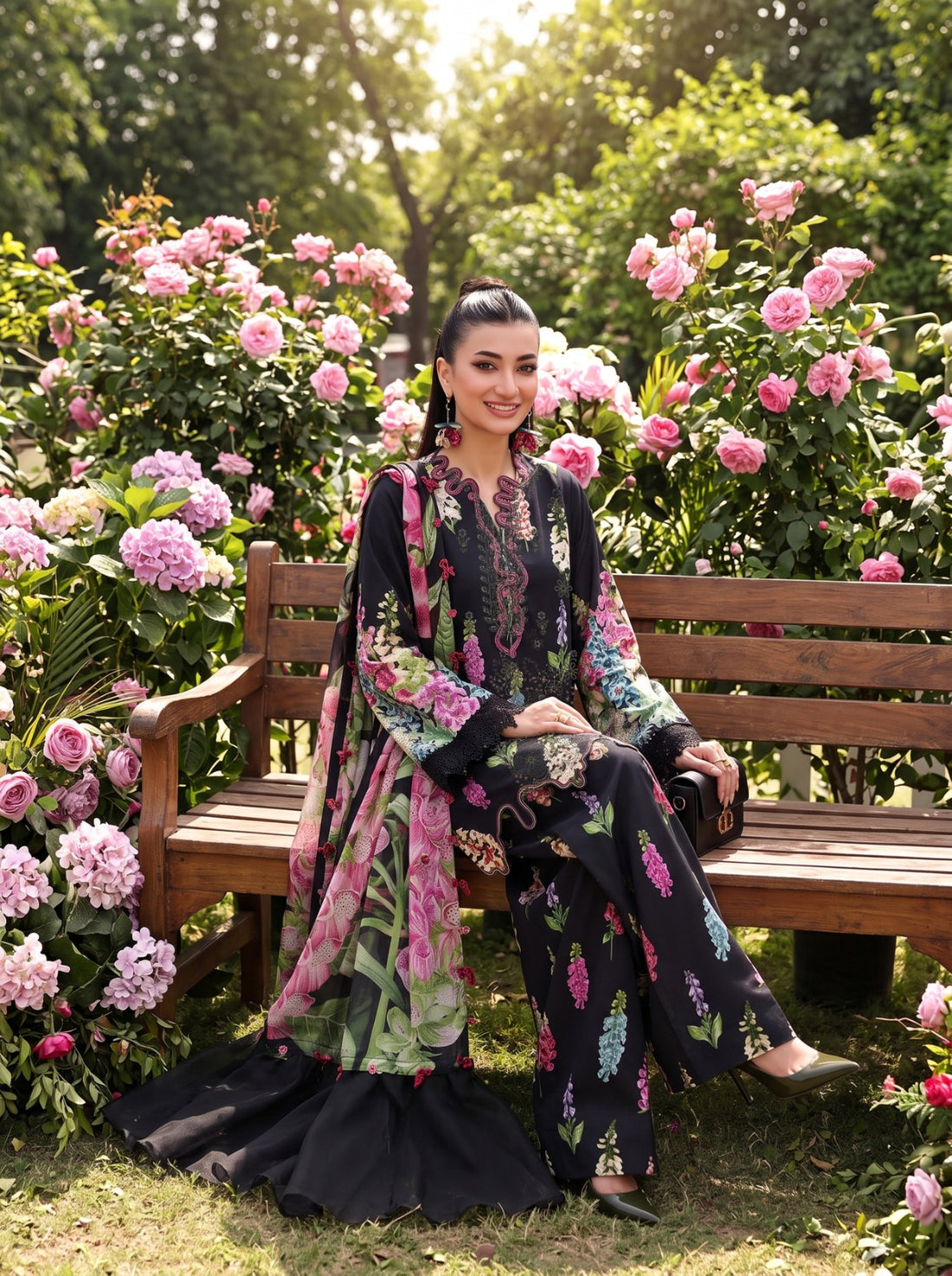 3-Piece Linen Suit With Linen Dupatta MH-29065-A