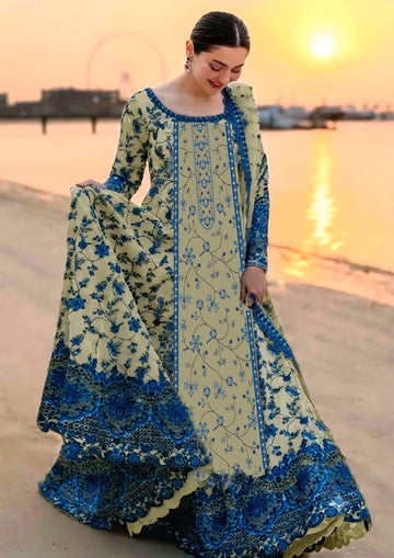 3-Piece Linen Suit With Linen Dupatta MH-75604-A