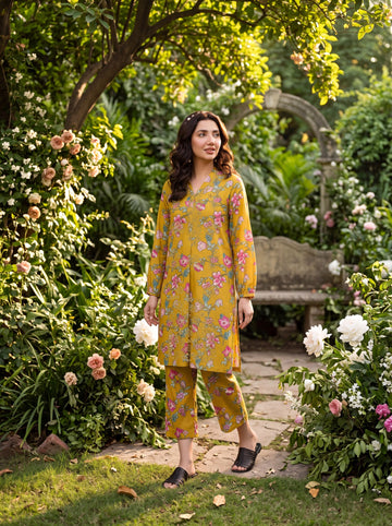 3-Piece Dhanak Suit With Dhanak Dupatta