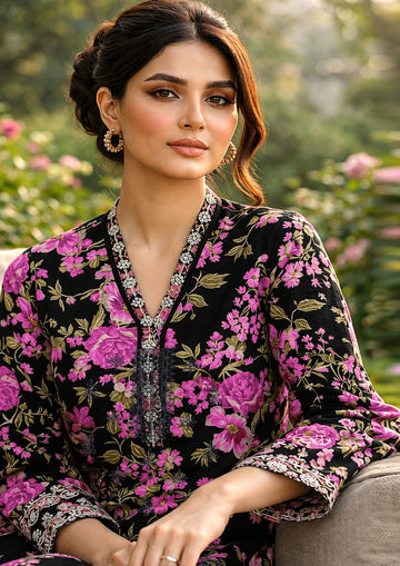 3-Piece Dhanak Suit With Dhanak Dupatta