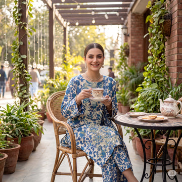 3-Piece Linen Suit With Linen Dupatta