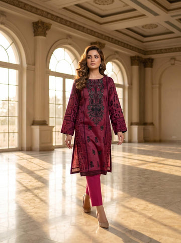 3-Piece Unstitched Lawn Suit With Lawn Dupatta