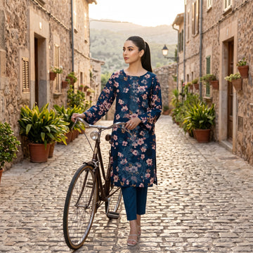 3-Piece Khadar Suit With Khadar Dupatta